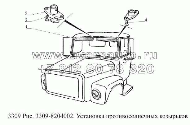 Установка противосолнечных козырьков